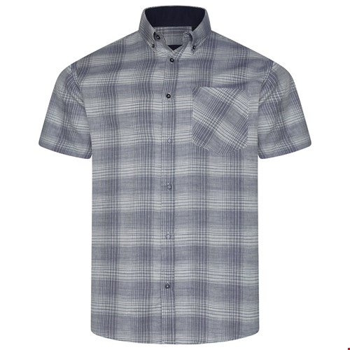 Kam S/S Textured Check Shirt